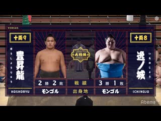 Hoshoryu vs ichinojo haru 2020, juryo day 5