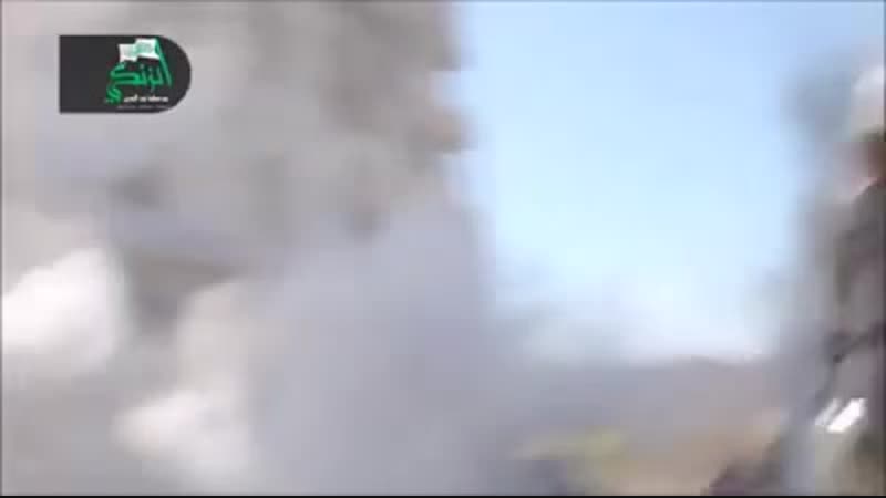 Сирия архив оператор боевиков запечатлел момент попадания рпг по их позициям