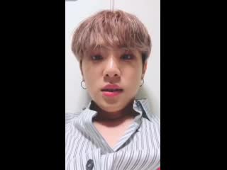 190815 kim donghan of jbj singing thats okay