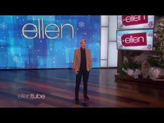 Ellen recruits her stunt double after hurting herself