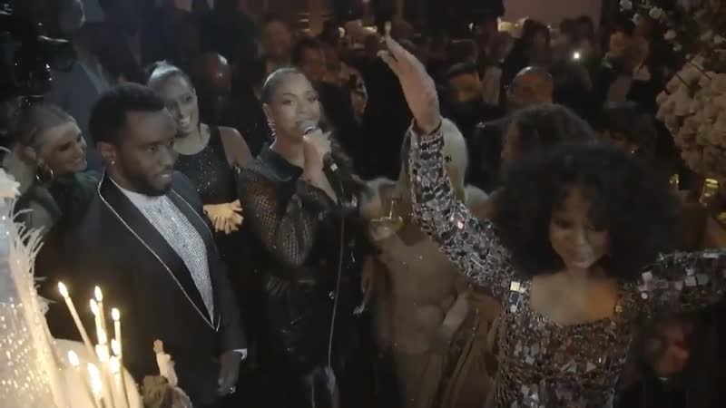Beyoncé attends ms diana ross' 75th birthday party