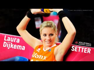 Laura dijkema beautiful volleyball setter best volleyball actions womens vnl 2019