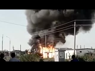Gas station goes boom, in kazakhstan, atyrau, 6th of june 2020
