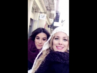 Lea and sarah potempa in new york city (december 16, 2016)