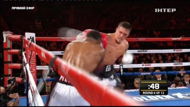 Александр усик табисо мчуну нокдаун (6 раунд)