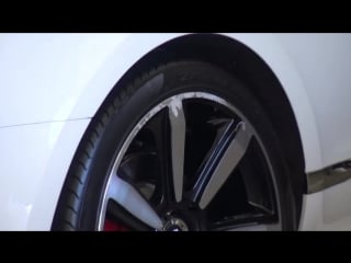 Wednesday, june 17, 2015 khloe kardashian's white bentley continental gt speed convertible is seen with scrape marks on the ri