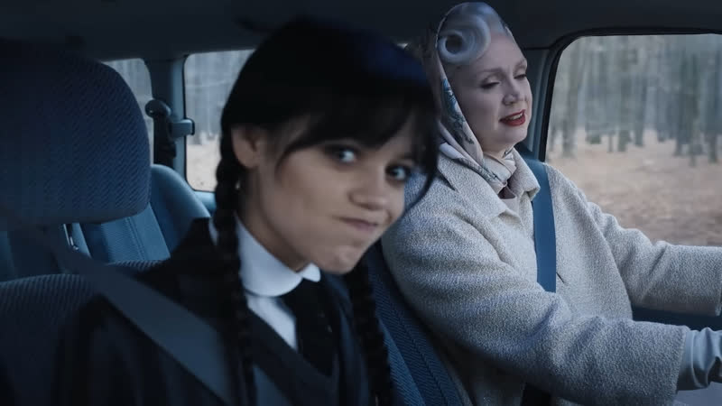 Блуперсы со съёмок уэнсдэй