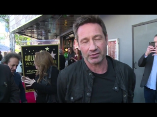 Duchovny brilha na calçada da fama graças a ‘arquivo x’