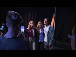 Truth, dare or scare @lucyhale and @tylergposey surprise guests at the truthordaremovie experience!