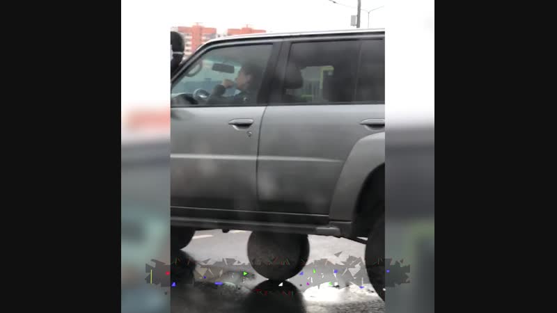 В химках случилась неожиданная подстава для владелицы nissan patrol