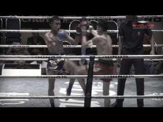 Muay thai armtrap left elbow k o fight breakdown evolve university