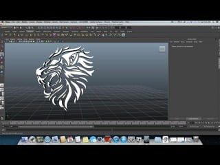 3d лого из картинки (сreating 3d logos and tribals from any pictures in maya)