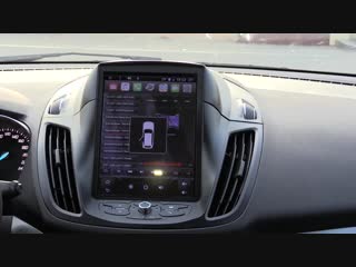 Магнитола в стиле tesla на ford kuga 2013 #megazvuk