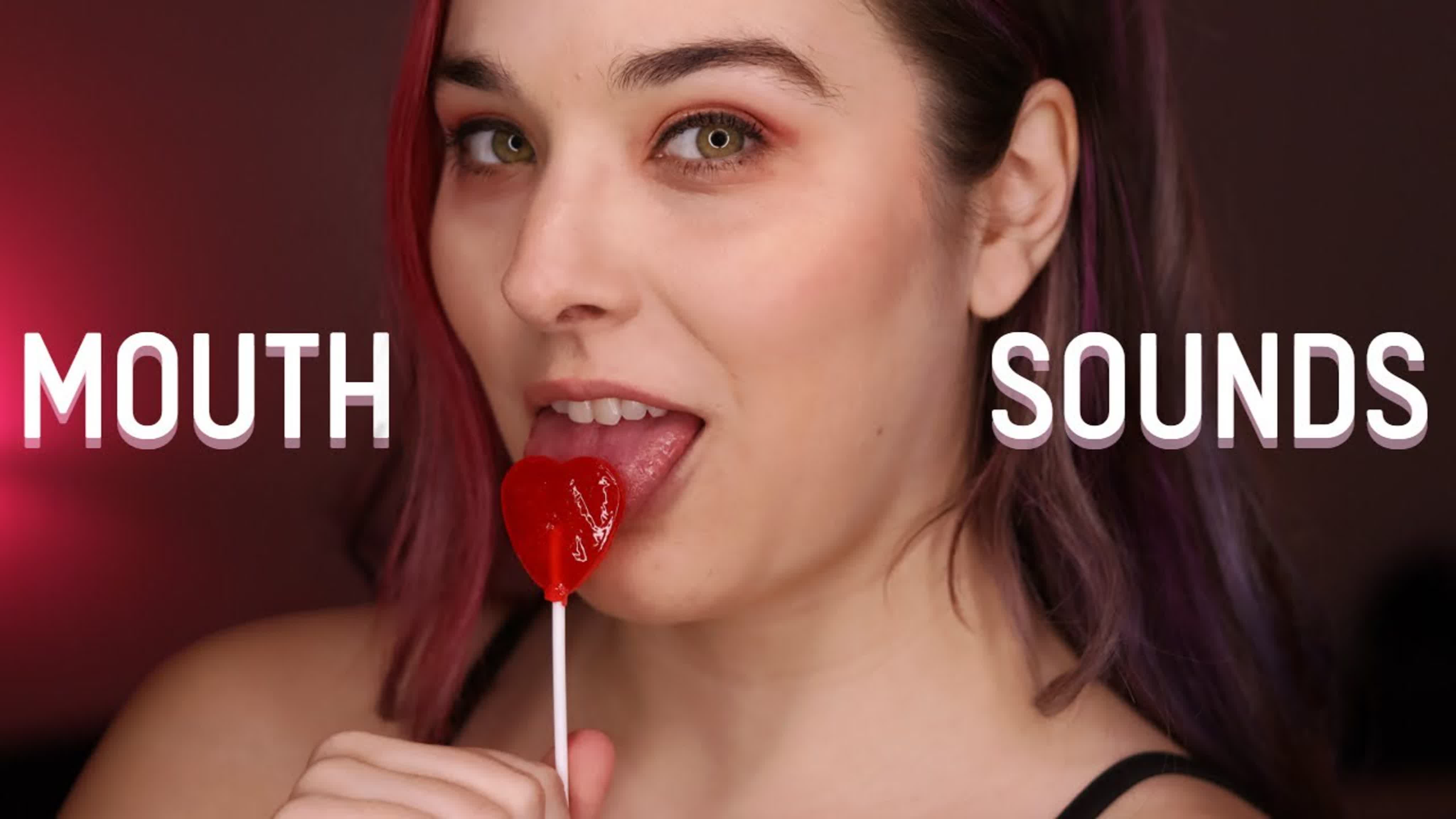 Asmr kitten intense mouth sounds with a lollipop 💘