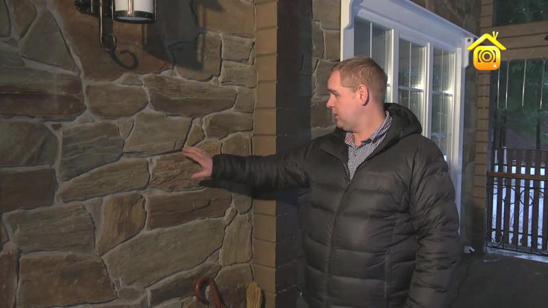 Отделка фасада деревянного дома камнем forumhouse