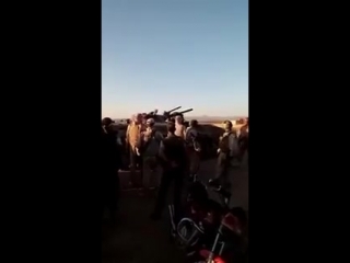 Militants of bosra al sham in daraa eastern cs handing over their weapons after accepting