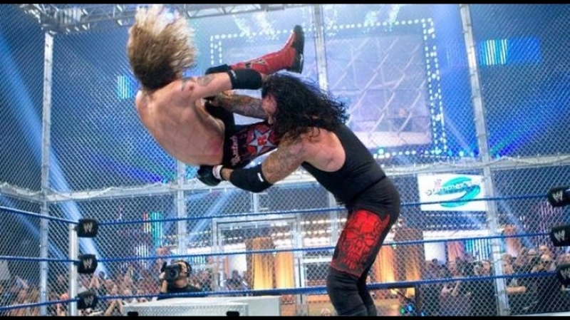 Summerslam 2008 the undertaker vs edge (hell in a cell match)