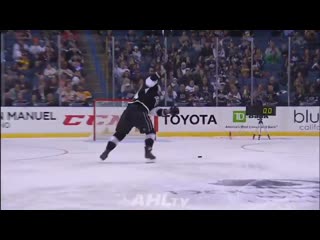 Martin frk beats zdeno chara's hardest shot record with an insane 109 2 mph shot in the ahl skills competition
