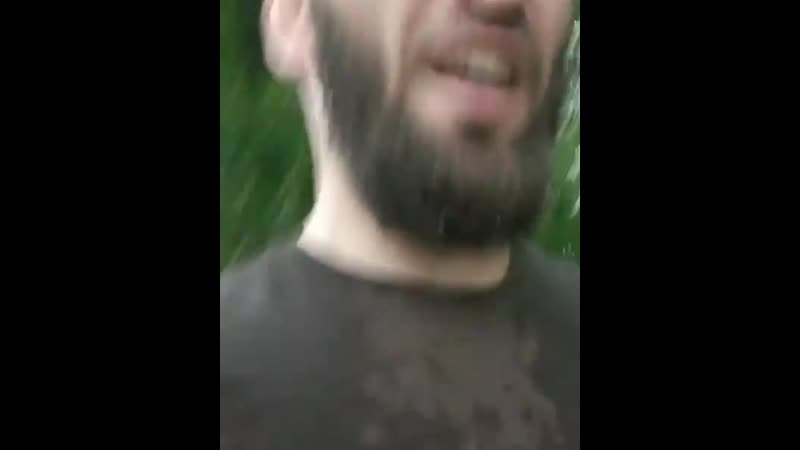 Хасан халиев тренироа в дождь