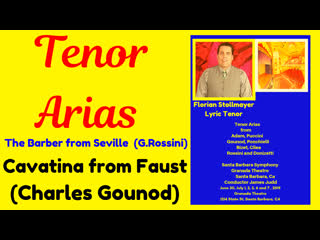 Rossinis barber from seville and gounods faust (santa barbara june 30, 2019) by florian stollmayer tenor