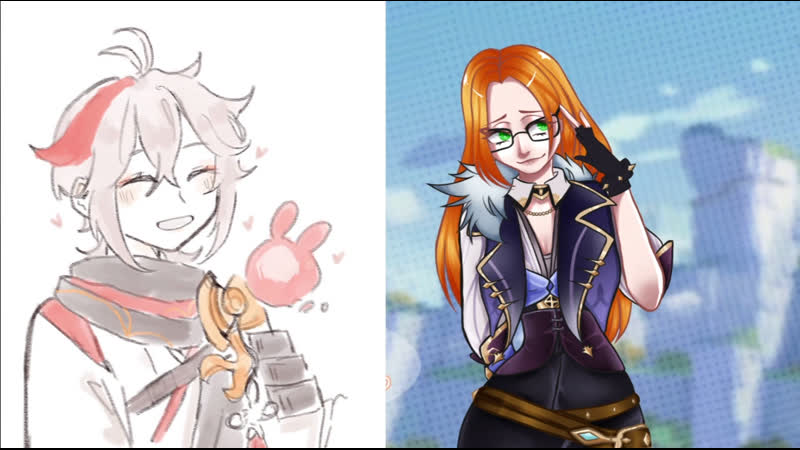 Болтаем и бегаем в genshin impact