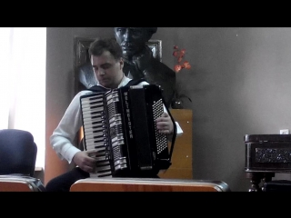 Taras is playing on accordion