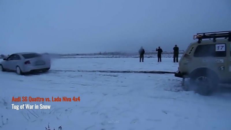 Audi s6 quattro vs lada niva 4x4