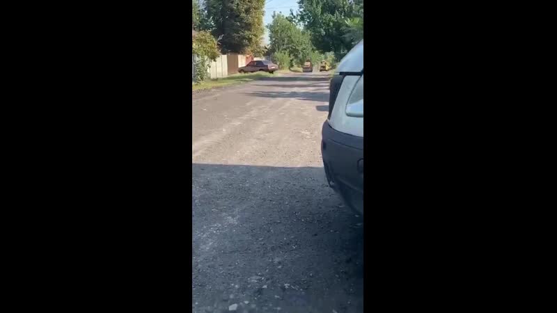В районе положили новый асфальт