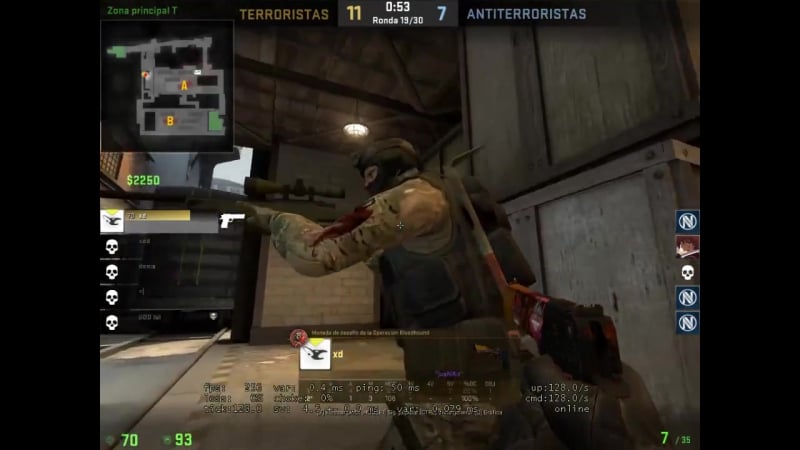 Niko выигрывает раунд 1vs4