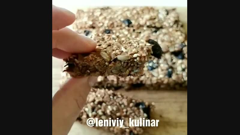 Полезный перекус батончик | больше рецептов в группе десертомания