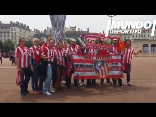 ⚽🎶¡grande! el himno del #atleti ya suena en lyon #uelfinal #omatleti #atleti #europaleague