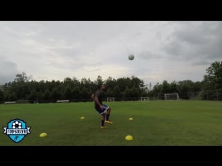 Training session for midfielders how to get better at passing and turning fdb soccer