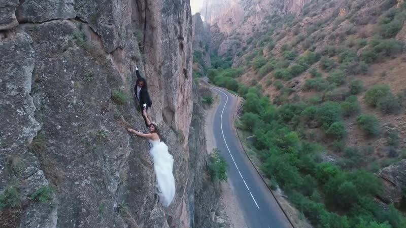 Vicken & patil climbing armenian rocks