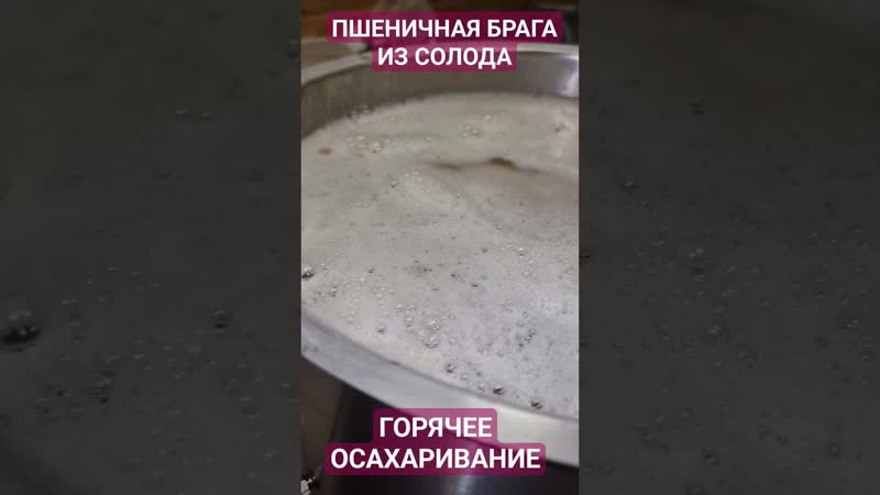 Пшеничный самогон горячее осахаривание #самогон #солод #брага