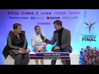 Kamila valieva (rus) | ladies free skating | isu gp finals 2019 | turin | #jgpfigure