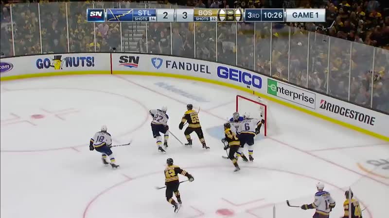 Angry torey krug throws big body check on robert thomas mp4