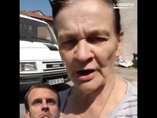 Marie jeanne prend macron pour une tête de fion !