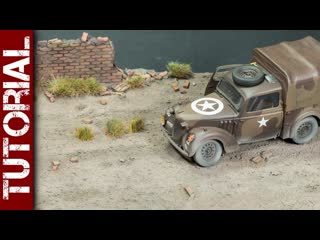 Tutorial how to build a terrain base for your ww1 or ww2 diorama (1/35 scale model)