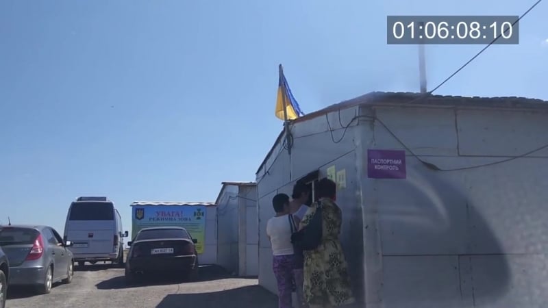 Жёсткое задержание на украинском блокпосту