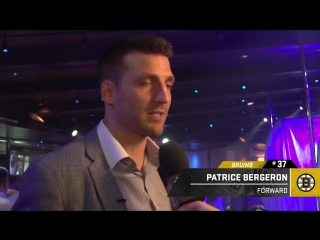 Patrice bergeron на презентации новой формы