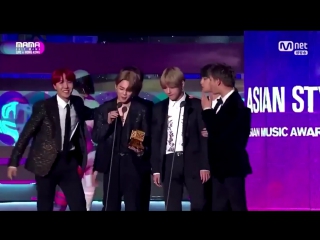 171201 bts best asian style in hong kong @ mama 2017