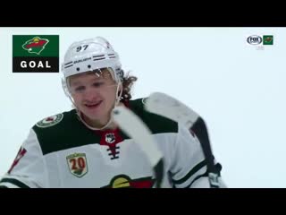 Nick bjugstad buries the ridiculous pass from kaprizov to push the wild lead to 3! mnwild