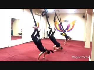 Только у нас 🤸🏻‍♂️#bungeefitness #bungeeworkout🔥революционно новый «вдох» 💨 в аэробно функциональной тренирое!💥