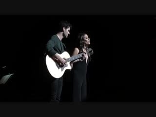 Lea michele darren criss make you feel my love unplugged lmdc tour ace hotel theater 11 05 18