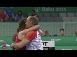 Glory for dorogan in the 53kg freestyle category wrestling baku 2015