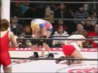 Miyuki fuji, saki maemura vs hikaru, mika nishio (ajw )