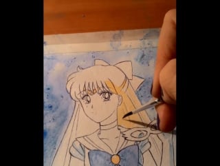 Sailor venus in watercolor