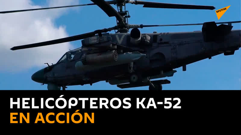 Helicópteros ka 52 en acción