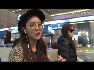[fancam] 151201 t ara @ incheon airport (1)