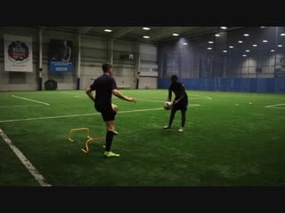 First touch drills free kicks full partner training session1